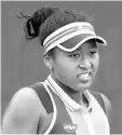  ??  ?? Naomi Osaka