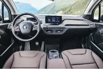  ?? BMW CANADA ?? The i3s’ interior has available seatbelts in BMW iBlue — but the vehicle’s real difference is found under the hood and undercarri­age.