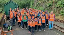  ?? ?? Tracksider­s at Nant Gwernol during the jubilee bank holiday weekend. JAMES ARCHER/TR