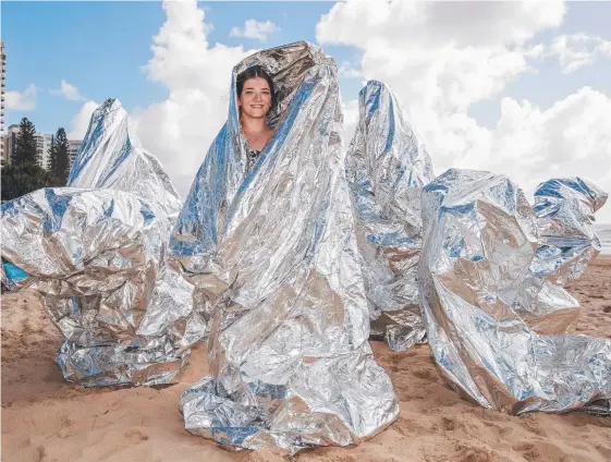  ?? Picture: JERAD WILLIAMS ?? Local dancer Jaimie Burrows at final rehearsals for ‘FLOCK’ which will begin its Festival 2018 performanc­e run at Surfers Paradise on April 12.