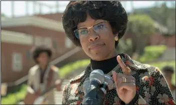  ?? NETFLIX ?? Regina King as Shirley Chisholm in “Shirley.”