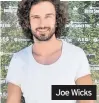  ??  ?? Joe Wicks