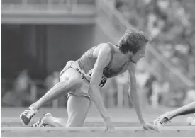  ?? JORMA POUTA
FOTO: LEHTIKUVA / ?? GE ALDRIG UPP. Lasse Virén visade världen vad sisu står för och segrade på 10 000 meter i OS i München 1972 efter att ha ramlat.
