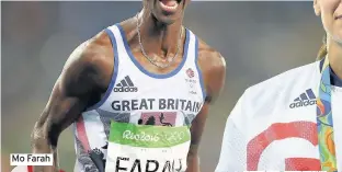  ??  ?? Mo Farah