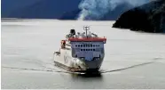  ?? PHOTO: STUFF ?? The Cook Strait ferry marks the start and finish to many South Island adventures.