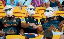  ?? PHOTOSPORT ?? Fans were few and far between at Suncorp Stadium.