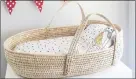  ??  ?? This Moses basket, woven from ilala palm, will be at the East Coast House & Garden Show.