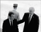  ?? ASSOCIATED PRESS ?? FRENCH PRESIDENT EMMANUEL MACRON and U.S. President Donald Trump attend Bastille Day parade in Paris on Friday.