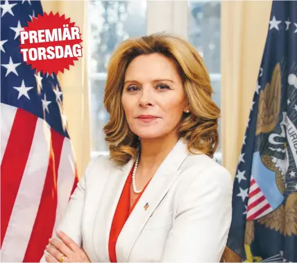  ??  ?? BYGGER PÅ BOK Den svenska serien med bland andra Kim Cattrall bygger på Anne Holts böcker.