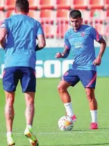  ?? EFE ?? Correa, en el último entrenamie­nto