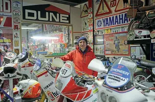  ?? (Radaelli) ?? Nel capannone Angelo Caprotti, 62 anni, tra le moto del piccolo museo Duna Motor a Villasanta