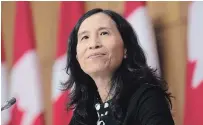  ?? ADRIAN WYLD THE CANADIAN PRESS ?? Chief Public Health Officer Theresa Tam said strong leadership and sustained funding are keys in fighting the pandemic.