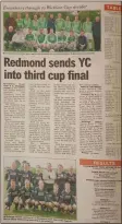  ??  ?? The coverage from the Wicklow Cup semi-final between Enniskerry YC and Shillelagh United.