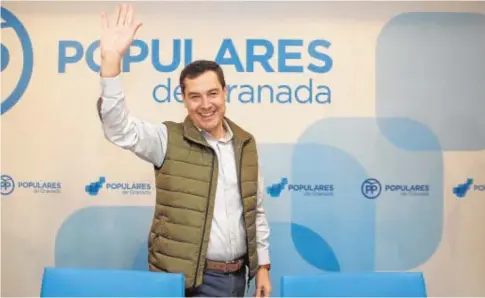  ?? EP ?? El candidato del PP a la presidenci­a de Andalucía, Juanma Moreno