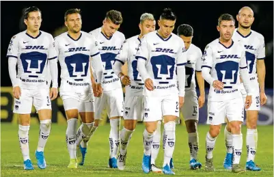  ??  ?? DESACUERDO.
Los jugadores de Pumas lucen cabizbajos tras una derrota en el torneo Clausura 2020.