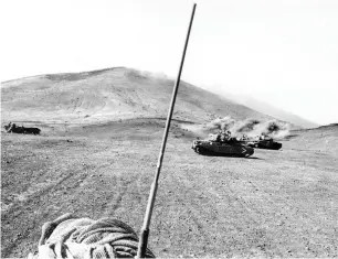  ?? (Wikimedia Commons) ?? THE 188TH fighting on the Golan Heights during the 1973 war.