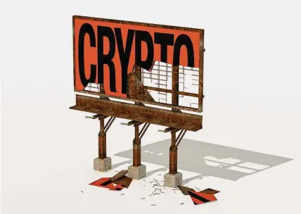  ?? Pablo Delcan/new York Times ?? The implosion of the exchange FTX shows how the cryptocurr­ency industry has drifted far from its original ideals.