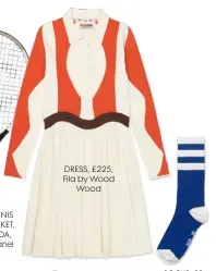  ??  ?? DRESS, £225, Fila by Wood Wood
