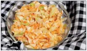  ?? (TNS/St. Louis Post-Dispatch/Hillary Levin) ?? Creamy New York Deli Coleslaw