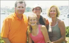  ?? Dr. William Petit / Associated Press ?? This June 2007 photo shows Dr. William Petit Jr., left, with his daughters Michaela, front, Hayley, center rear, and wife, Jennifer HawkePetit, on Cape Cod, Mass. Dr. Petit was severely beaten and his wife and two daughters were killed during a home invasion in Cheshire on July 23, 2007. Joshua Komisarjev­sky was convicted in 2011 and is seeking a new trial.