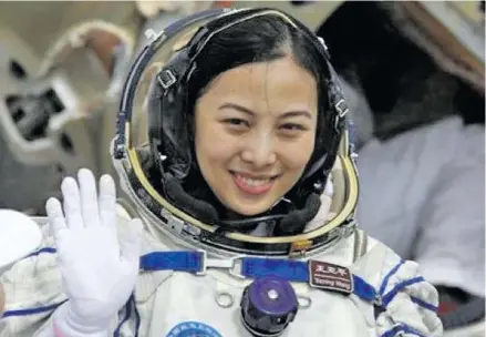  ??  ?? Captain Wang Yaping is a Chinese military pilot and astronaut. Ms Wang was the second female astronaut to be named by the CNSA, and the second Chinese woman in space.