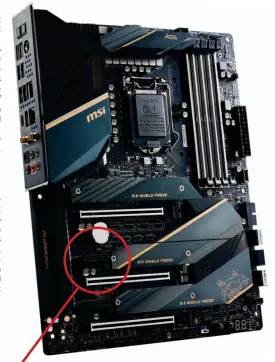  ??  ?? Expansion slot connection standards have been backwards compatible since PCIe 2.0.