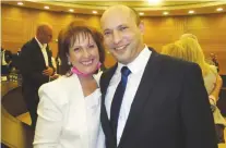  ?? (Courtesy) ?? SOCIETY PHOTOGRAPH­ER Sarah Davidovich with Prime Minister Naftali Bennett.
