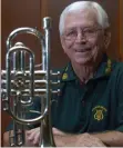  ??  ?? MISSED: Fred Schipke, founding member of Cairns Brass.