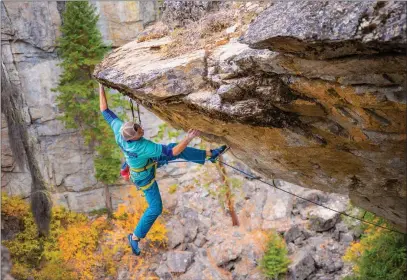  ?? To The Daily Courier ?? DAVE MAI/Special
Rock climber Sonnie Trotter in action at Skaha Bluffs Provincial Park, which will host a new festival May 28-29.