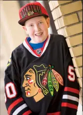  ?? Herald photo by Ian Martens @IMartensHe­rald ?? Thirteen-year-old Riley Zimmer was recently hosted by the Chicago Blackhawks with the help of Make-A-Wish Southern Alberta.
