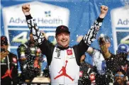  ?? COLIN E. BRALEY / AP ?? Kurt Busch ended a 27-race winless streak at Kansas and gave 23XI its first victory as a team. Busch has now won Cup Series races for five different car owners and with four different manufactur­ers.