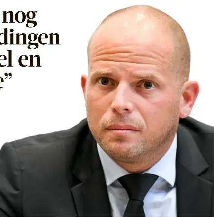  ?? FOTO ISOPIX ?? Theo Francken geeft toe dat de ambities niet worden waargemaak­t.