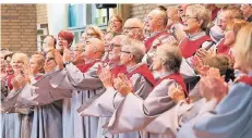  ?? RP-FOTO: GEORG SALZBURG ?? Der Gospelchor „Spirit of Joy“tritt am Samstag, 30. März, in der Gustav-Adolf-Kirche auf.