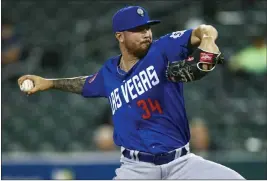  ?? Ralph Thompson ?? Former Basic High standout Andrew Church made his Triple-a debut against the Sacramento River Cats on Monday. The right-hander worked five innings of relief, allowing one run on five hits and striking out three to get the victory.