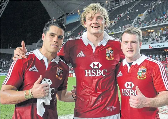  ?? Shuttersto­ck. ?? Sean Maitland, Richie Gray and Stuart Hogg were Lions tourists in 2013, but only Gray played a brief part in the Test series.