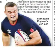  ??  ?? Star pupil: England’s
Ben Earl