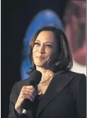  ?? JENNA SCHOENEFEL­D — THE NEW YORK TIMES, FILE ?? Vice presidenti­al choice Sen. Kamala Harris — no Black woman has ever been nominated for vice president or president.