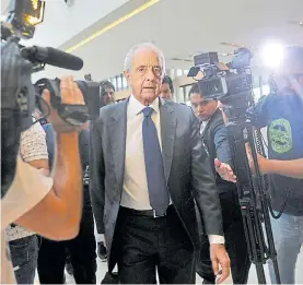  ?? M. FAILLA ?? Presidente. D’Onofrio, tras el clásico frustrado, en Conmebol.