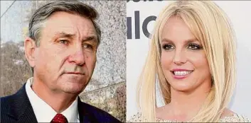  ?? Associated Press ?? James Spears, left, father of singer Britney Spears, at right, has asked the court overseeing his daughter’s conservato­rship to investigat­e her statements to a judge last week.