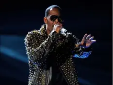  ??  ?? R. Kelly performs onstage at the BET Awards at the Nokia Theatre in Los Angeles. PhoTo By FrAnk MIceloTTA/InVIsIon/AP, FIle