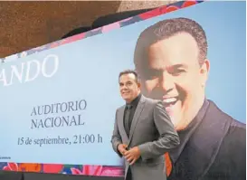  ?? XAVIER QUIRARTE ?? Conferenci­a de prensa del tenor mexicano.