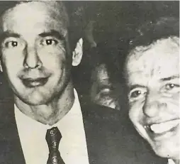  ??  ?? Miguel Angel Pichetto wich former president Carlos Saul Menem.