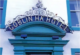  ??  ?? Left: The Goblin Ha’ Hotel in Gifford. Right (clockwise from top left): The ruins of Yester Castle; dare to descend; the vaulted interior of the Goblin Ha’; path to Yester Castle; life in the woods around Yester Castle; more ruins in the woods around Yester Castle; herald moths make their home in the Goblin Ha.