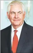  ??  ?? REX TILLERSON