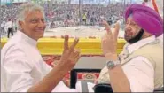  ??  ?? PPCC chief Sunil Jakhar says Amarinder has led the state in very difficult times and people are well aware of his contributi­on.
HT FILE