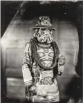  ??  ?? Will Wilson (Navajo), K’ómoks Imperial Stormtroop­er (Andy Everson), Citizen of the K’ómoks First Nation, 2017, from the series Critical Indigenous Photograph­ic Exchange: dzidzәlali­č [Seattle], inkjet print, 106/10 x 40”. © Will Wilson. Photo courtesy the artist.