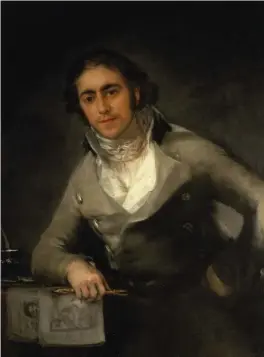  ??  ?? Portrait of an artist formerly thought to be Evaristo Pérez de Castro, 1804– 08, at theLouvre. From Goya: The Portraits by Xavier Bray, National Gallery/yale, £35