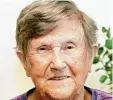  ?? Foto: Peter Wieser ?? Theresia Faul aus Burgau feiert heute ih ren 90. Geburtstag.