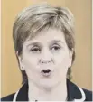  ??  ?? Nicola Sturgeon: ‘Difficult situation for me’