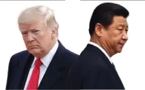  ?? FOTO ISOPIX, REUTERS ?? Donald Trump en Xi Jinping, presidente­n van de VS en China.